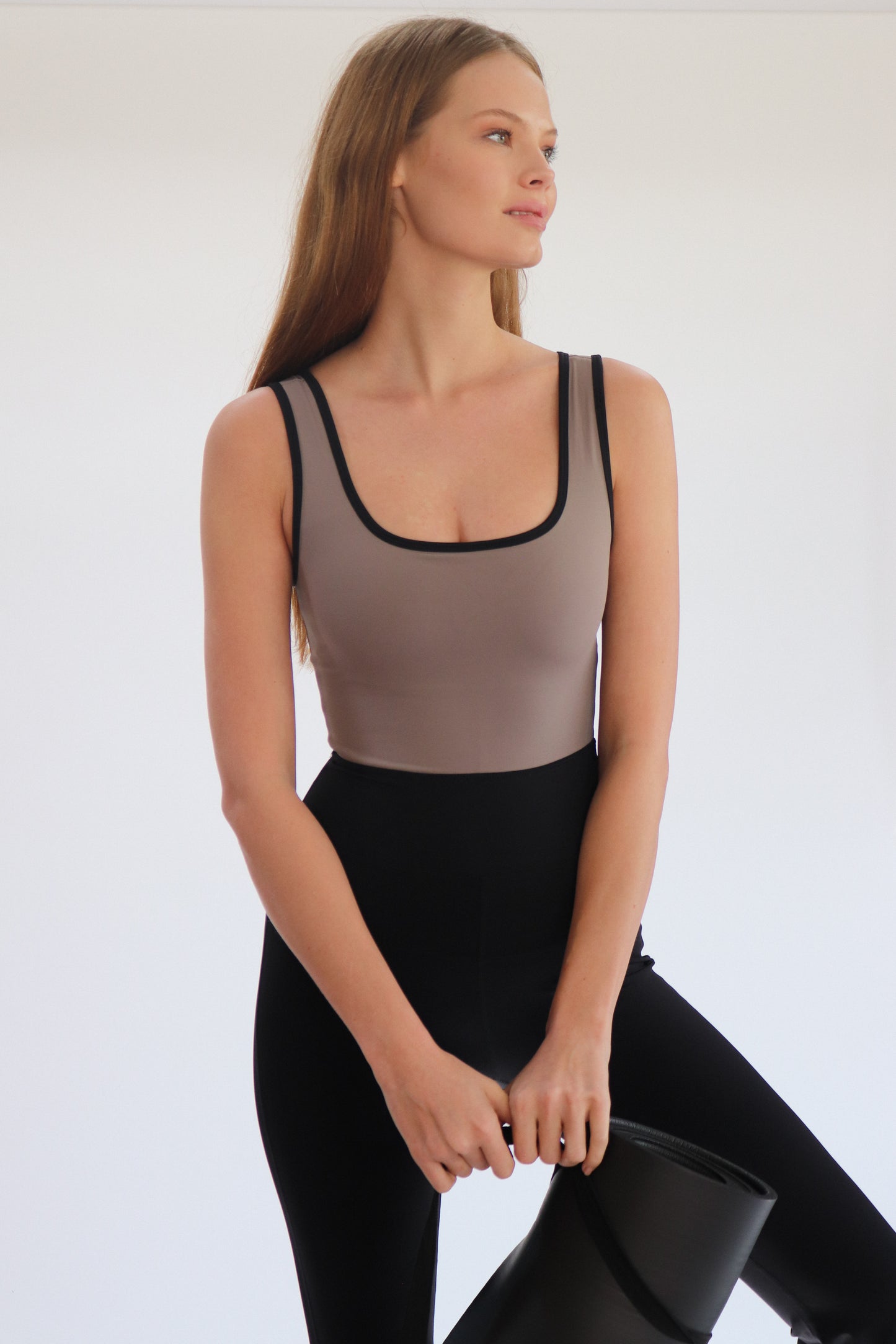 The Flare Grey Bodysuit